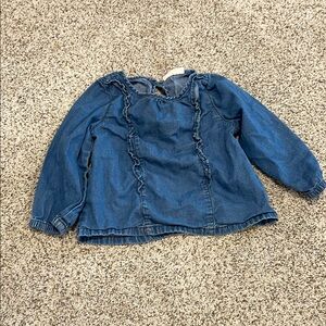 Toddler girl denim top